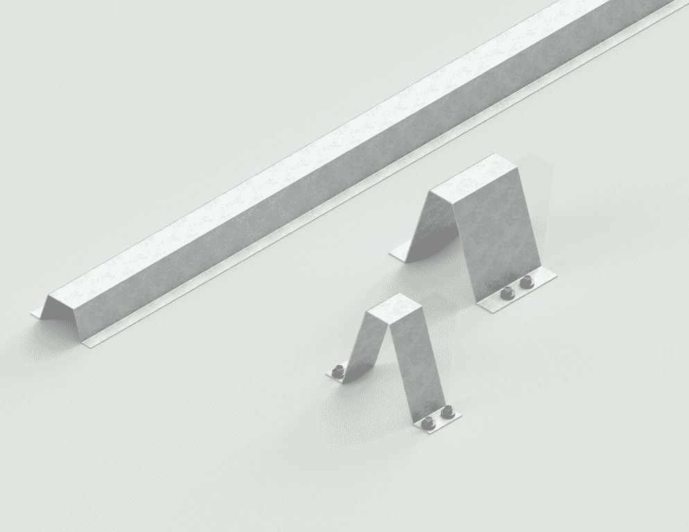 GP40 Rail + Brackets (Medium)